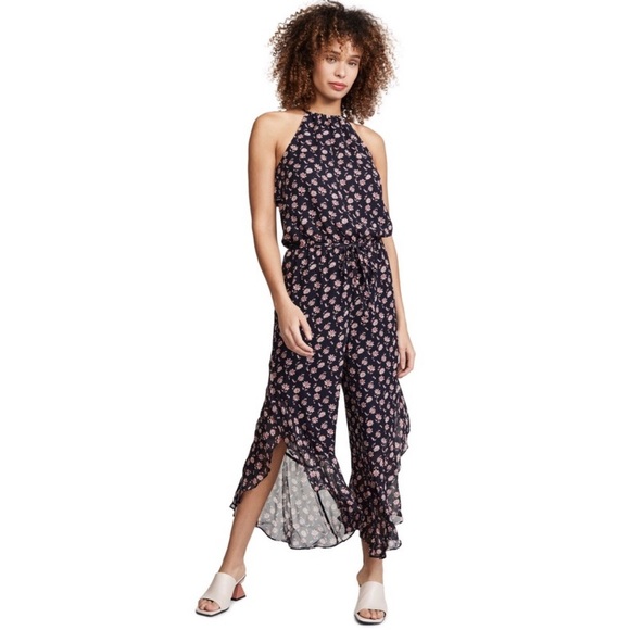 Joie Jael Jumpsuit in Midnight Floral in Color: Midnight - Picture 6 of 13